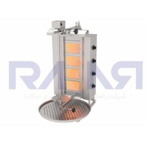 دونر کباب گازی Atalay مدل ADG-4U 4 Burner Top Motor