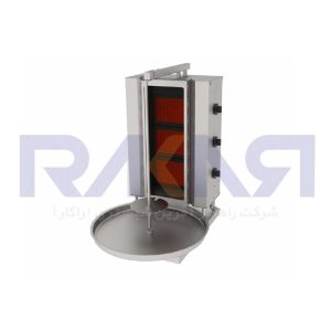 دونر کباب گازی شیشه‌ای Atalay مدل ADGC-3S 3 Burner