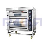 فر دو طبقه 4 سینی گازی اینوکس ترند مدل HGB-40D