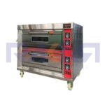 فر دو طبقه 2 سینی گازی اینوکس ترند مدل HGB-202q