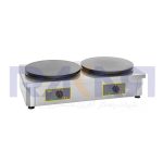Double and professional electric crepe maker – 2 plates of Ø350 mm