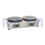 Double and professional electric crepe maker – 2 plates of Ø400 mm