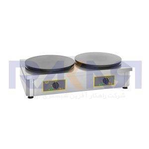 Double and professional electric crepe maker – 2 plates of Ø400 mm