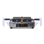 Single 4x7 Brussels waffle maker, 180° opening, L/R