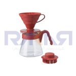 ست دم‌آوری V60 هاریو سایز 2 قرمز رنگ مدل VCSD 02
