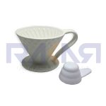 قهوه ساز v60 سرامیکی Mojae سفید