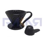 قهوه ساز v60 سرامیکی Mojae مشکی