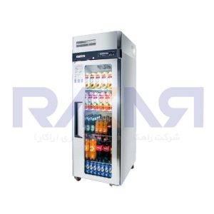 یخچال ایستاده در شیشه ‌ای