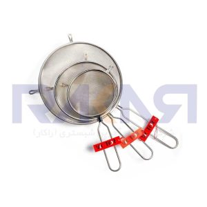 صافی استیل دوبل دسته سفید