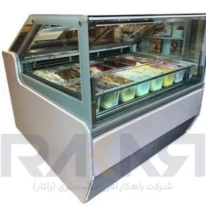 تاپینگ بستنی صنعتی تک کمپرسور پارس گل
