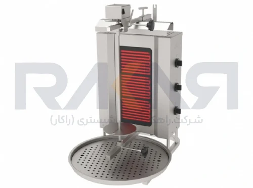 دستگاه دونر کباب گازی شیشه‌ای Atalay