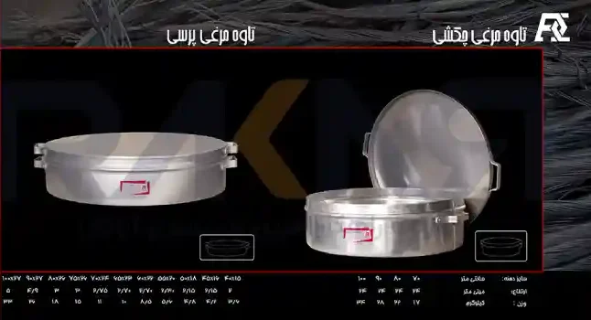 تاوه آلومینیومی چکشی و پرسی