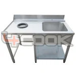 میز ورود سینک دار ماشین ظرف‌شویی 4COOK