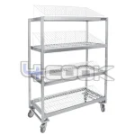 ترولی آبچکان چهار طبقه استیل 4COOK