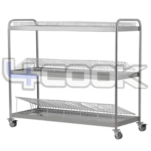 ترولی آبچکان سه طبقه استیل 4COOK