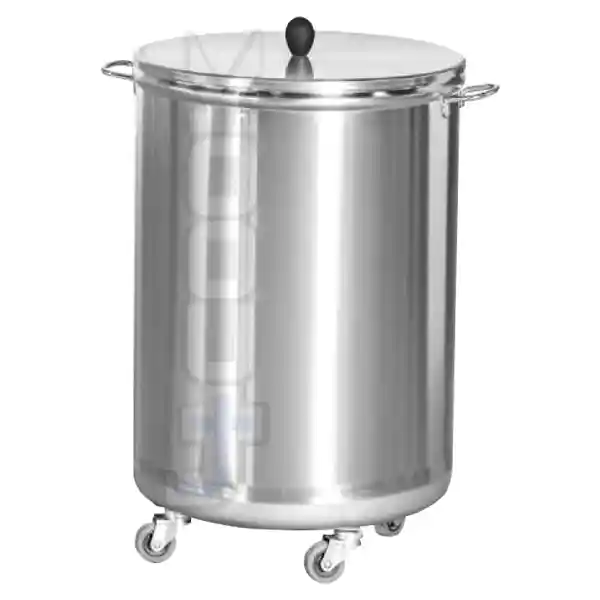 سطل استیل چرخ‌دار