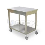 میزکار تمام استیل چرخ‌دار