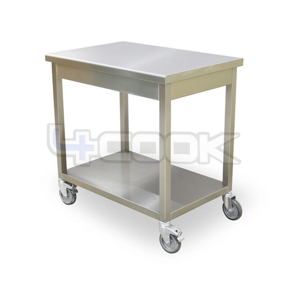 میزکار تمام استیل چرخ‌دار