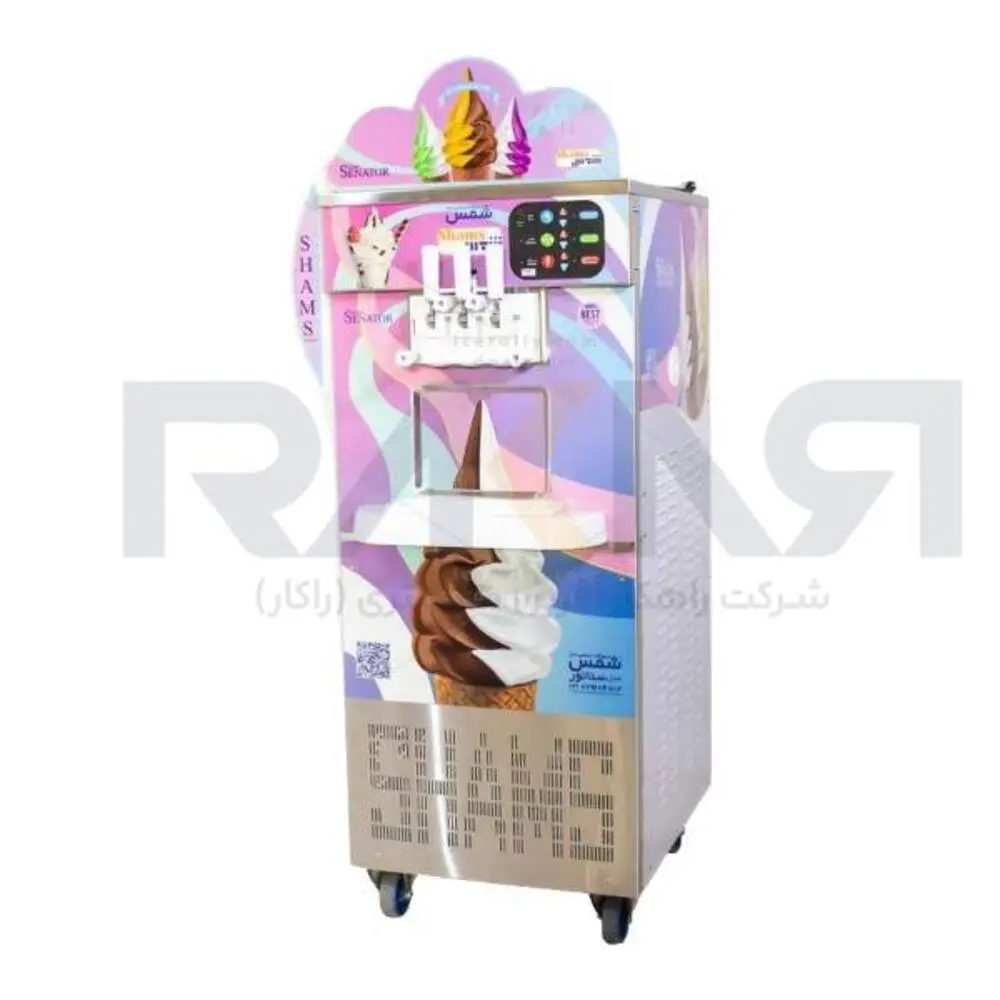 dstgah-bstny-saz-sh-faz-sh-kyfh-shms-mdl-sopr-snator دستگاه بستنیساز سهفاز سهقیفه شمس مدل سوپر سناتو