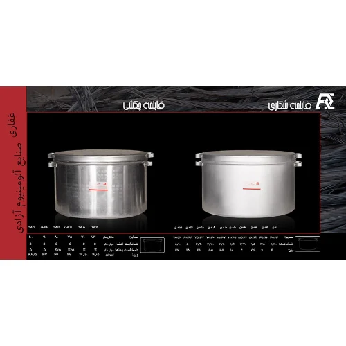 قابلمه آلومینیومی صنعتی