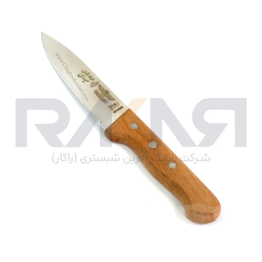 German steel Heidari pocket knife wooden handle چاقو دم دستی فولاد آلمان حیدری دسته چوب