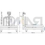 باسکول ۱۰۰۰ کیلویی ثابت جدید محک
