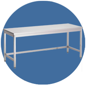 میز کار استیل جلو باز