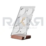 استند بسکت اکرلیک با پایه چوب گردو MUVNA