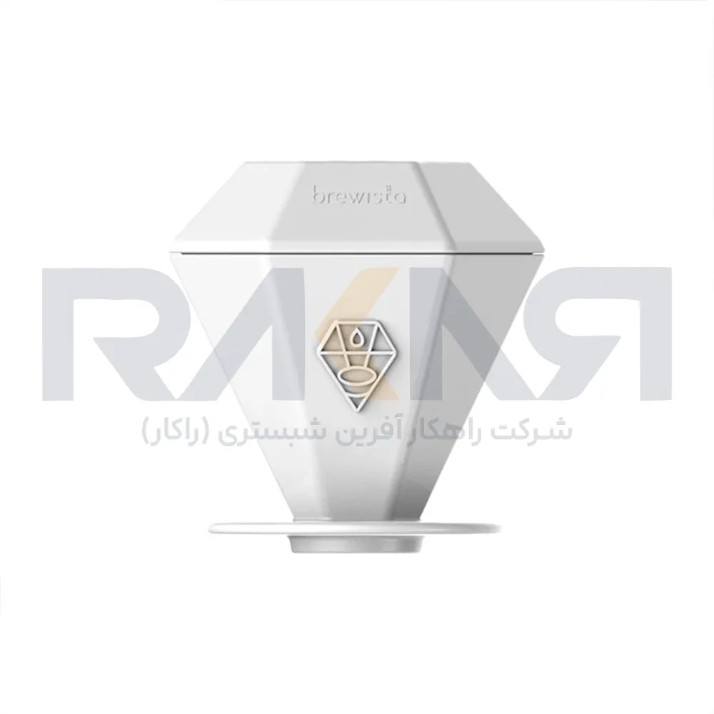 دریپر قهوه سرامیکی برویستا طرح الماس
