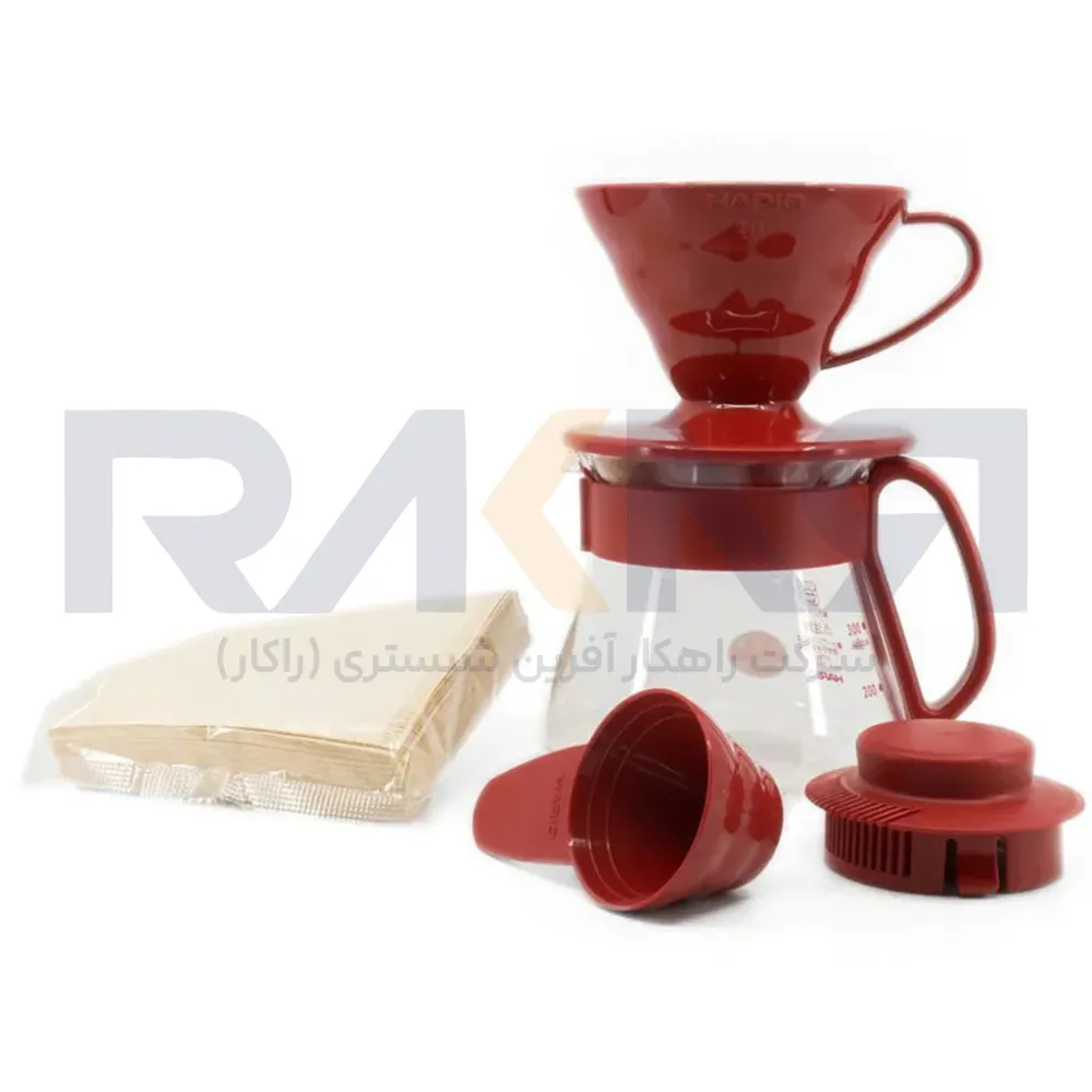 Hario Ceramic Dripper and Server Set Size 01 ست دریپر و سرور سرامیکی هاریو سایز 01