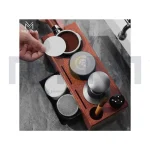 استند پرتافیلتر چوب گردو کشویی