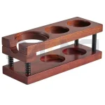 استند پرتافیلتر چوب گردو با پایه فلزی دو طبقه MUVNA