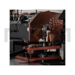 استند پرتافیلتر و ناک باکس چوب گردو با پایه فلزی دو طبقه