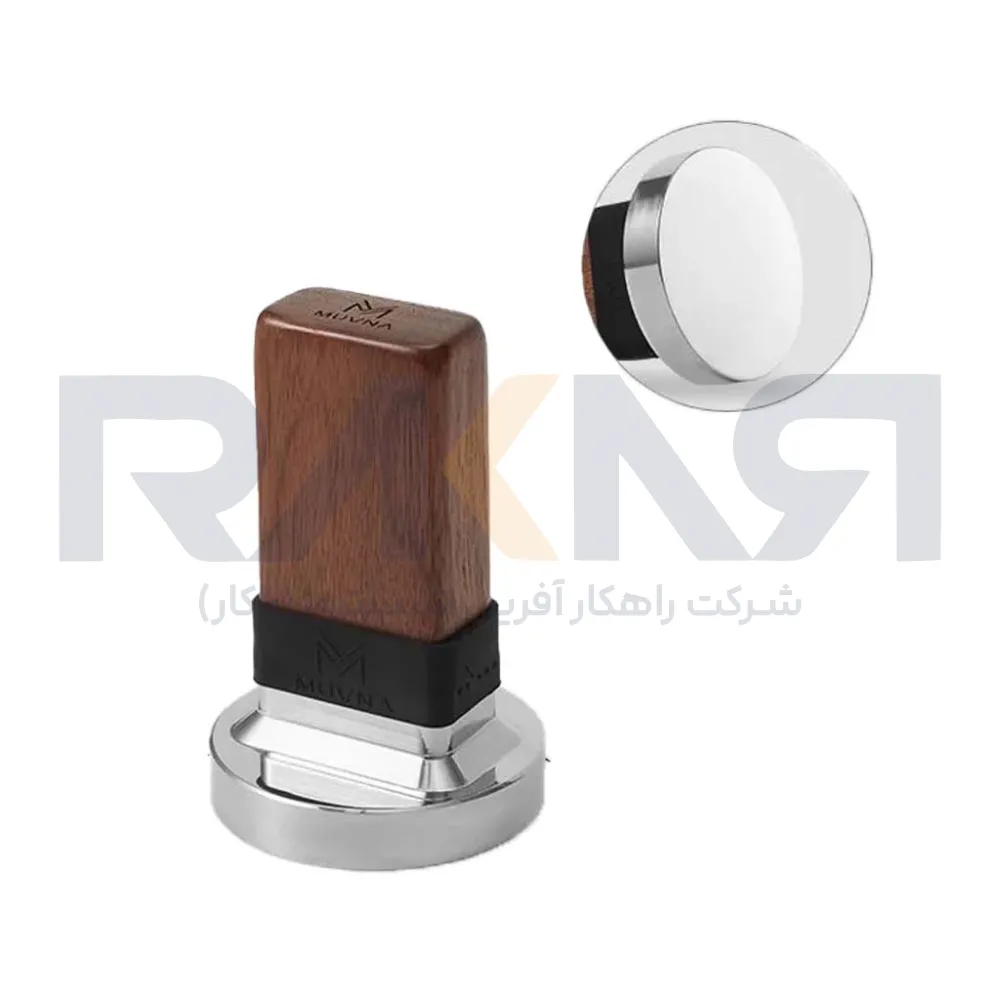 MUVNA Wooden Cube Coffee Temper تمپر قهوه مکعبی چوبی MUVNA