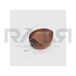 اسکیل قهوه چوب گردو طرح برگ