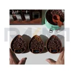 اسکیل قهوه چوب گردو طرح برگ