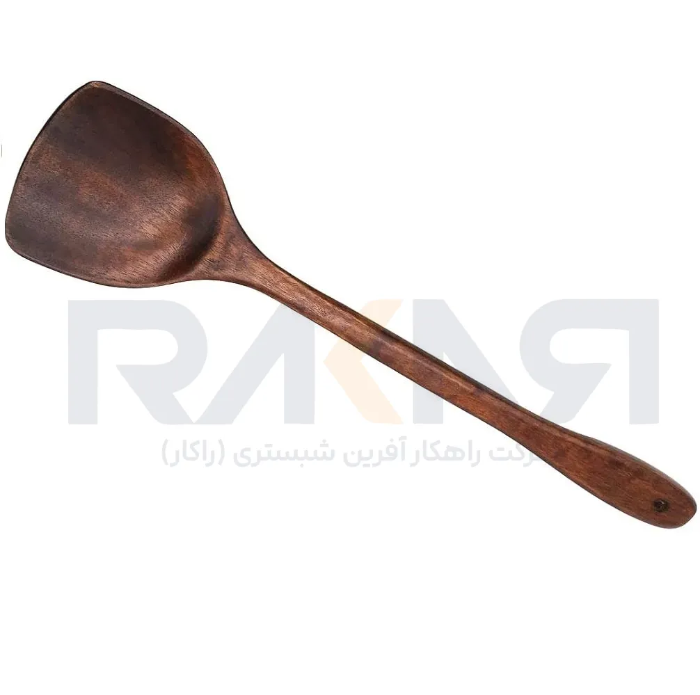 کفگیر چوبی تیره بامبو وان شف