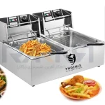 سرخ کن برقی 2 لگن 6+6لیتر فونیکس PHOENIX