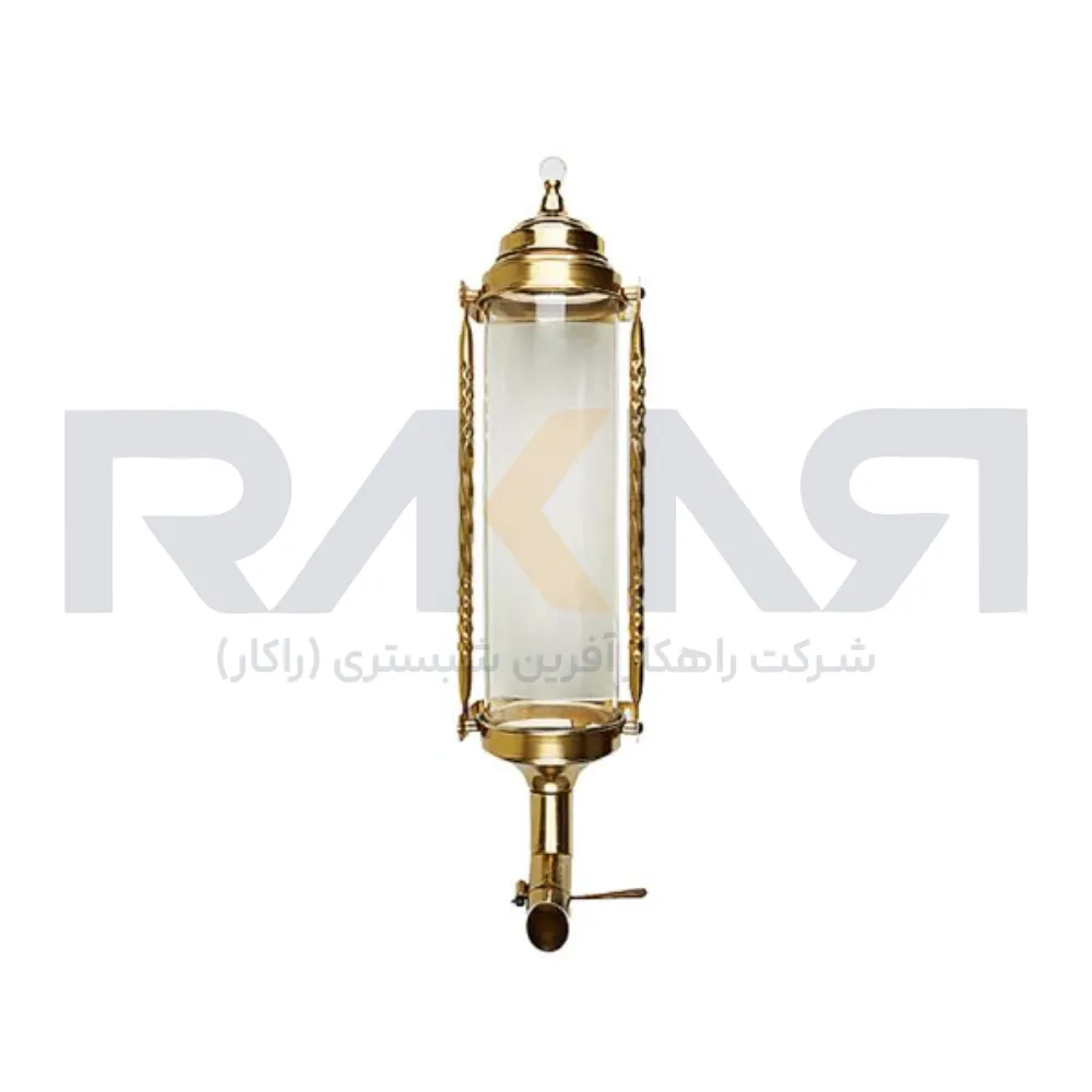 سیلو قهوه مدل استوانه ای طرح گتر طلایی