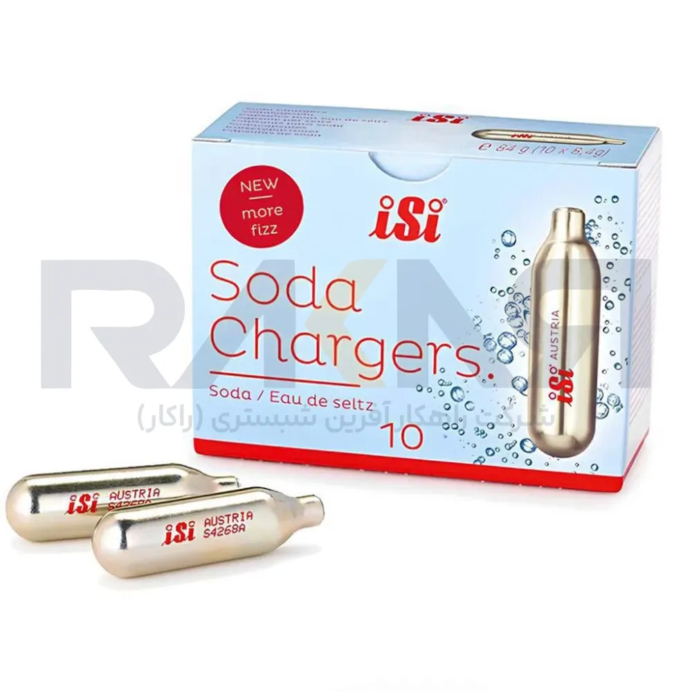 کپسول شارژ دستگاه سودا ساز ISI بسته 10 عددی