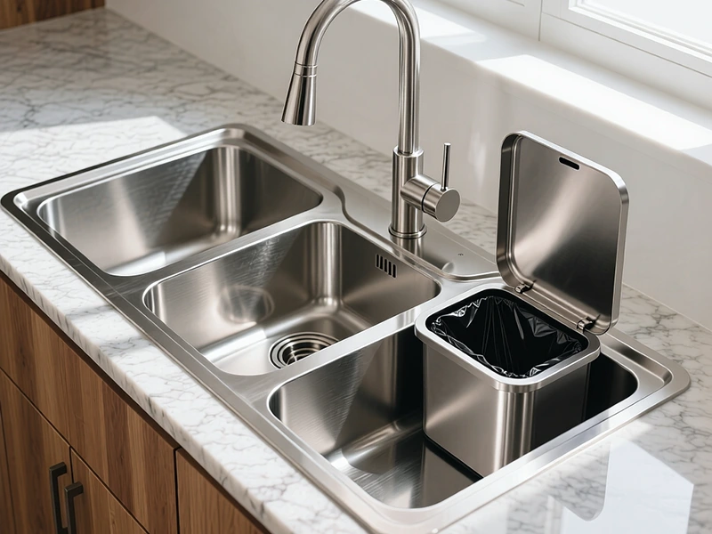 سینک سه خانه استیل با سطل زباله؛ ابعاد استاندارد و قیمت ۱۴۰۴ سینک سه خانه استیل با سطل زباله