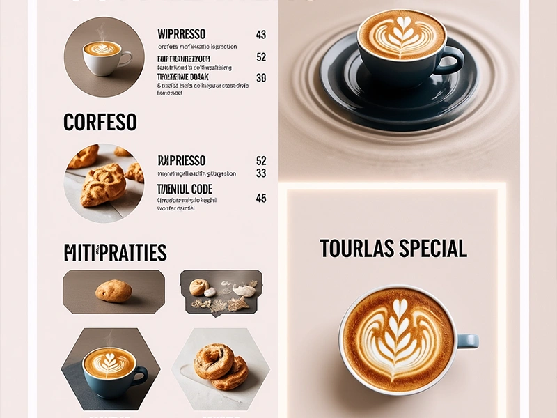 ۷ ترند جدید در طراحی منوی کافی شاپ برای افزایش فروش ترند جدید در طراحی منوی کافی شاپ