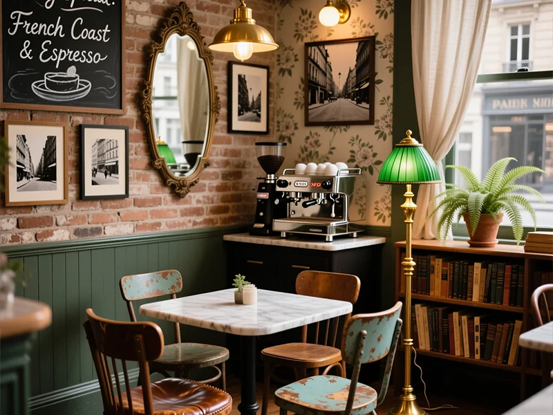 ایده های طراحی کافی شاپ کلاسیک کوچک | دنج، گرم و دعوت کننده طراحی کافی شاپ کلاسیک