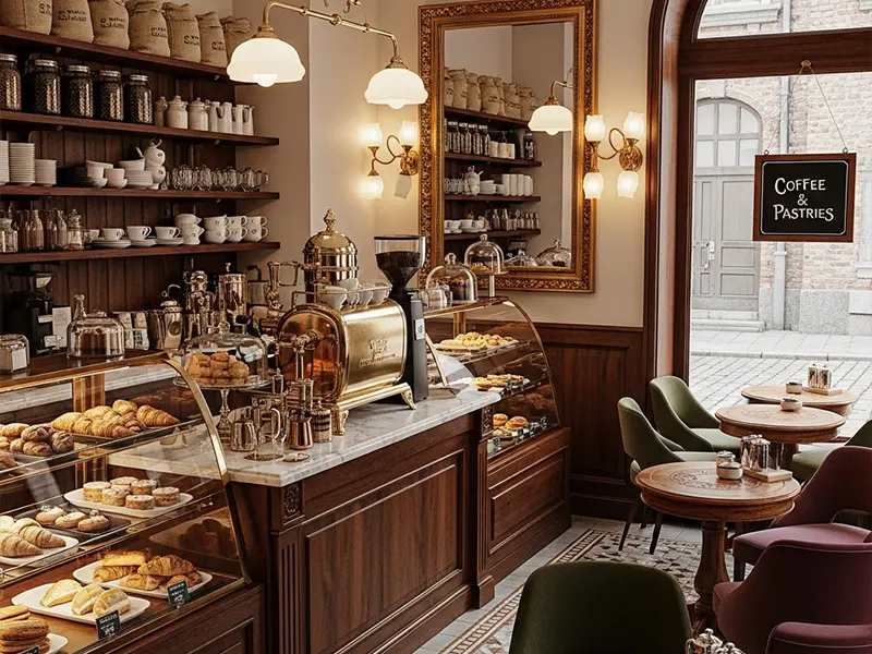 ایده های طراحی کافی شاپ کلاسیک کوچک | دنج، گرم و دعوت کننده طراحی کافی شاپ کلاسیک