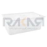 بن ماری ۱/۱ پلی کربنات عمق ۲۰ شفاف به همراه درب
