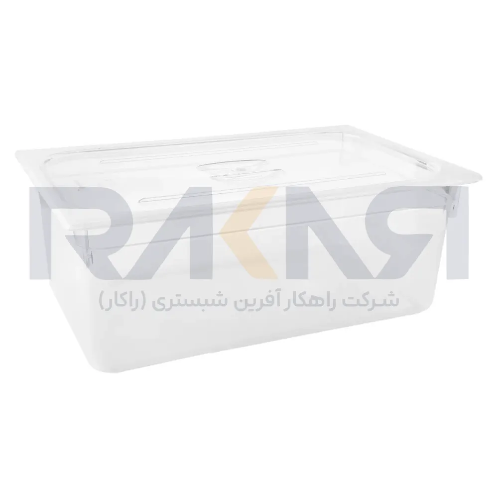 بن ماری ۱/۱ پلی کربنات عمق ۲۰ شفاف به همراه درب