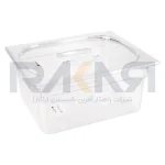 بن ماری ۱/۲ پلی کربنات عمق ۱۵ شفاف به همراه درب