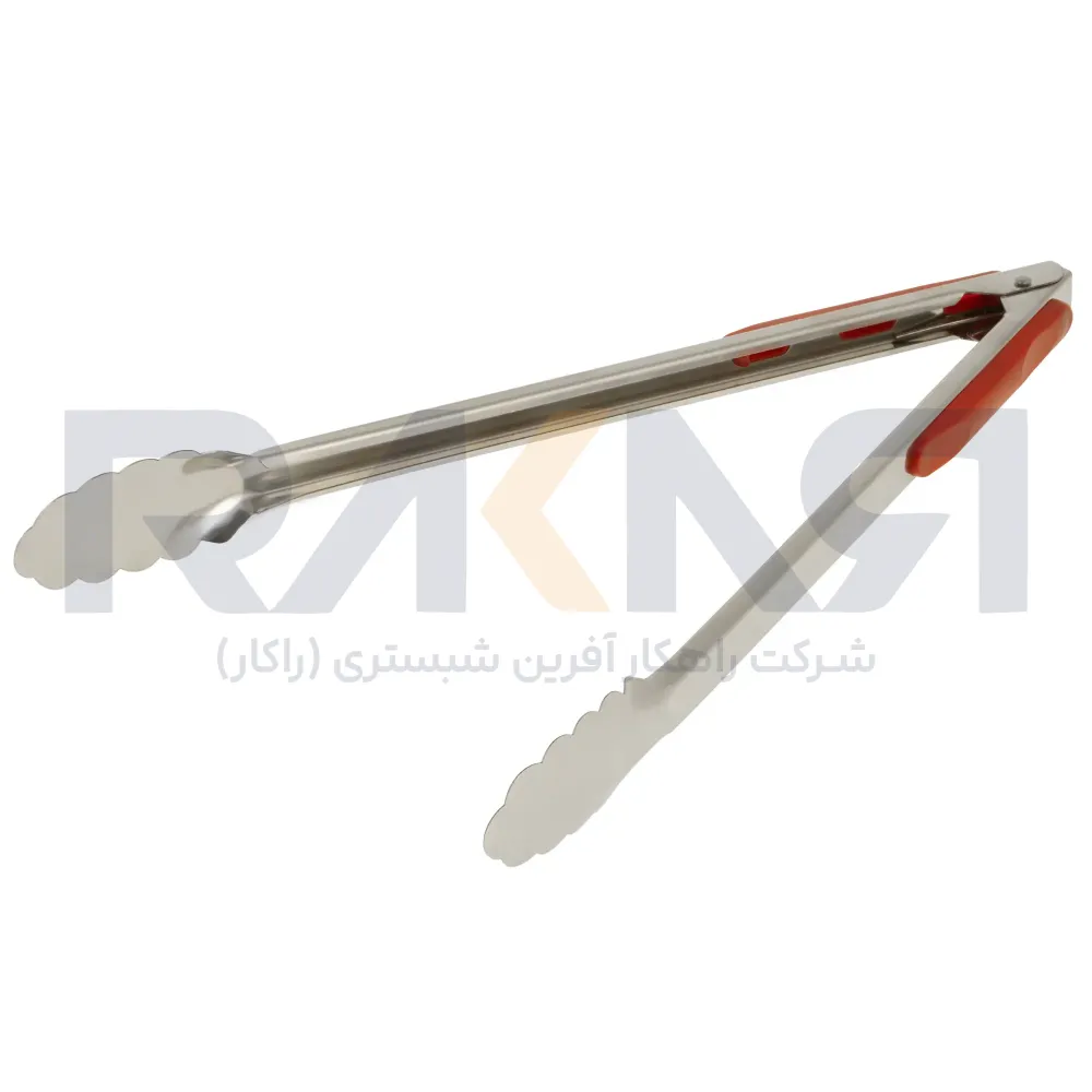 30 cm steel locking serrated tongs انبر سرو قفل دار استیل ۳۰ سانتیمتری