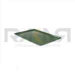 سینی فر ۴۰×۶۰ سانتیمتری آلومینیومی پانچ روکش تفلونی سبز دور مفتولی