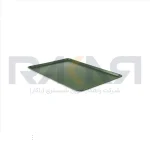 سینی فر ۴۰×۶۰ سانتیمتری آلومینیومی روکش تفلونی سبز دور مفتولی